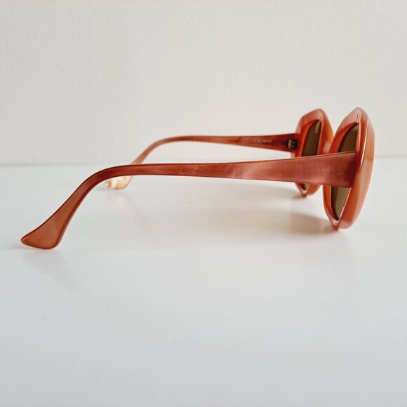 Women's L. Evrard Orange Frame Sunglasses France TWE - Picture 3 of 13